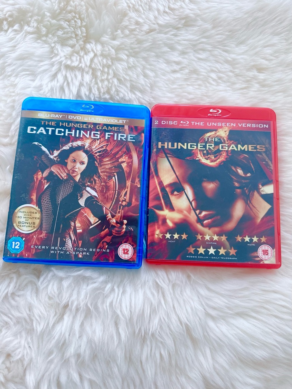 The Hunger Games & Catching Fire Blu-ray Set - Blue and Red Cases by Lionsgate